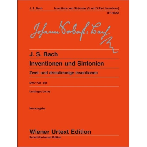 Bach, J.S - Inventions and Sinfonias BWV 772 - 801