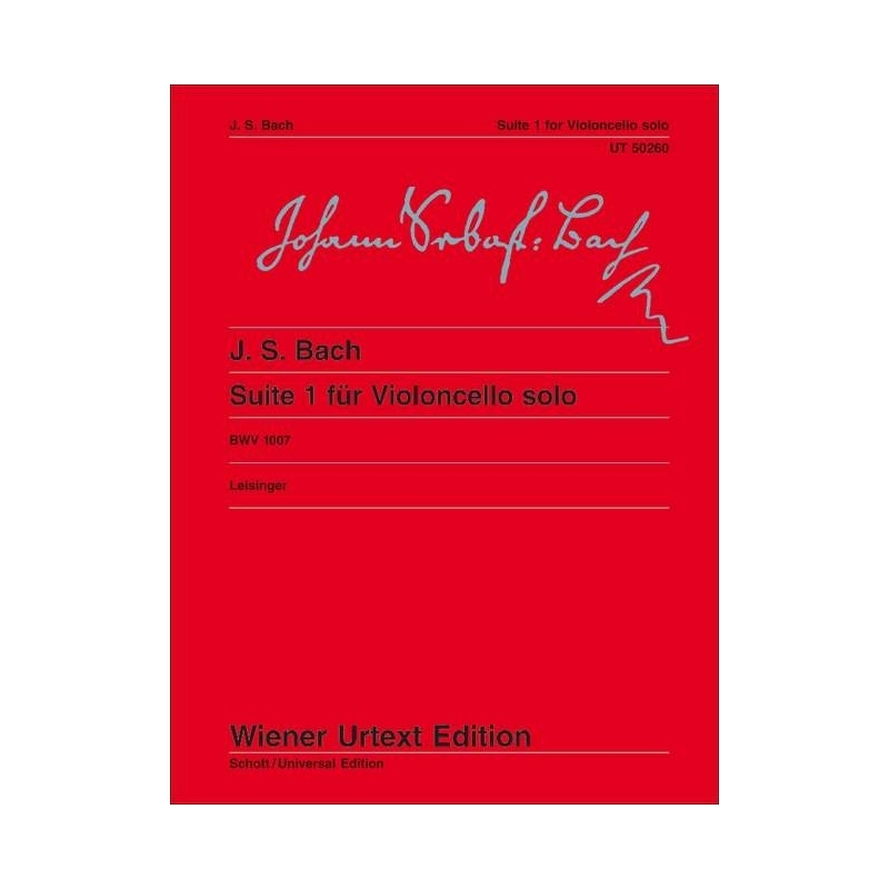 Bach, J.S - Suite I G Major BWV 1007 