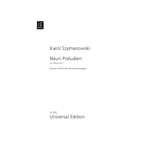Szymanowski, Karol - 9 Préludes op. 1