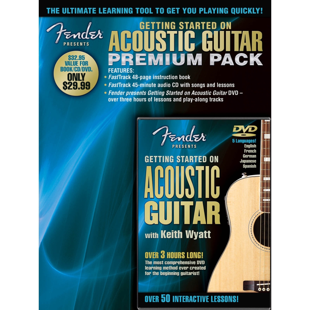 Fender Presents: Getting Started On Acoustic Guitar – Premium Pack -