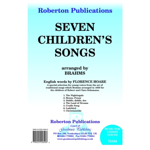 Brahms, Johannes - Seven Children's Songs
