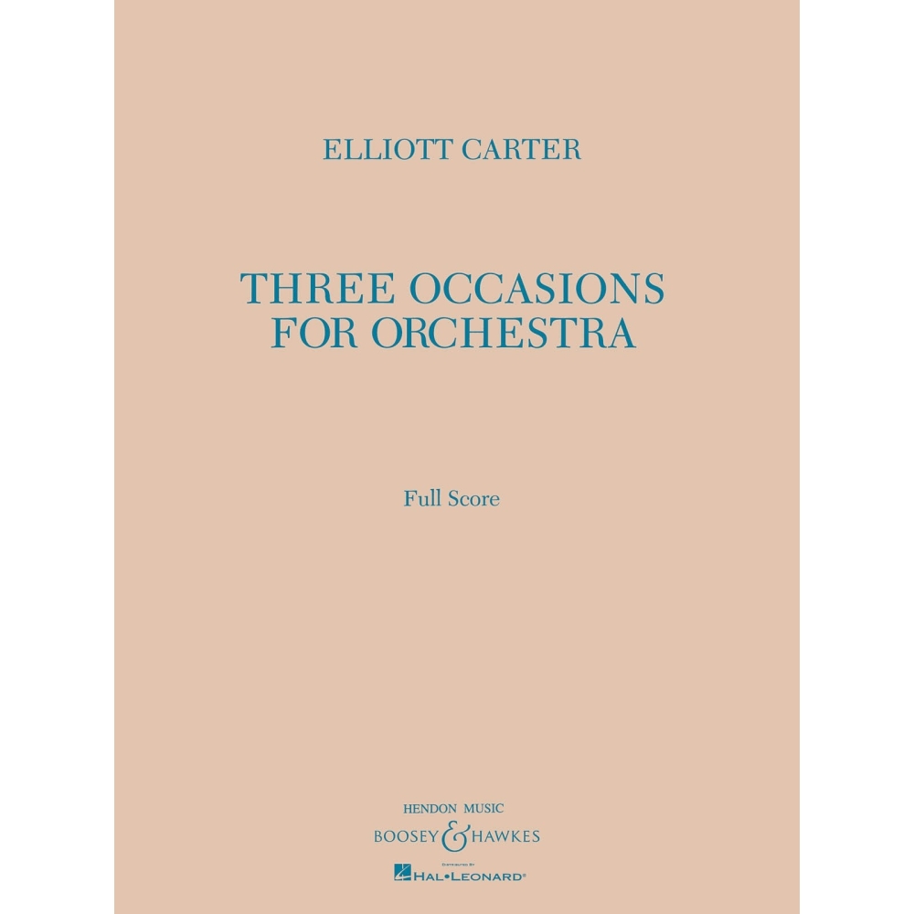 Carter, Elliott - 3 Occasions For Orchestra