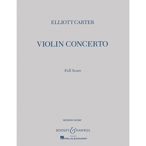 Carter, Elliott - Violin Concerto