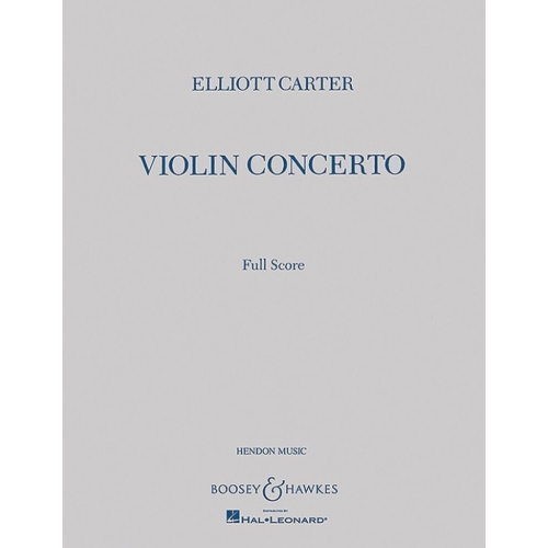 Carter, Elliott - Violin Concerto 