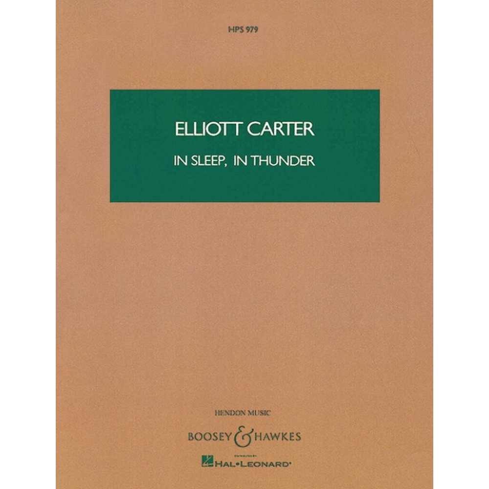 Carter, Elliott - In Sleep, In Thunder HPS 979