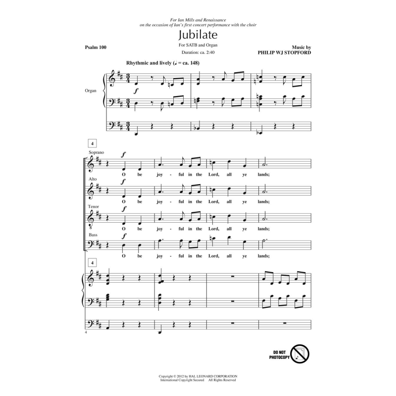 Stopford, Philip W. J. - Jubilate