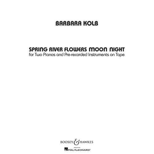 Kolb, Barbara - Spring River Flowers Moon Night 