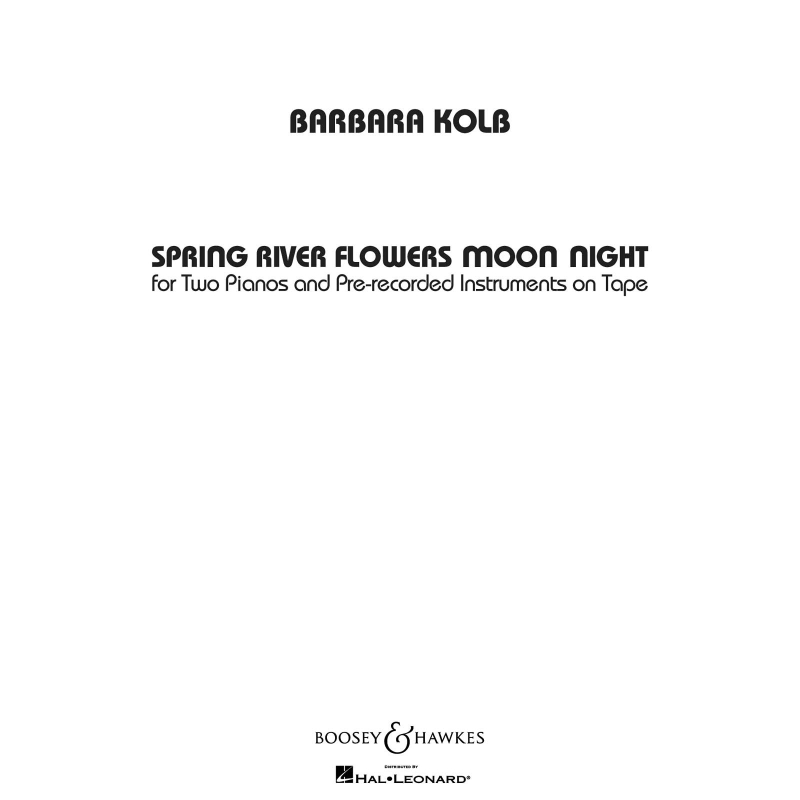 Kolb, Barbara - Spring River Flowers Moon Night 