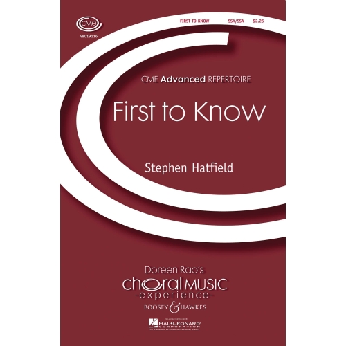 Hatfield, Stephen - First to Know