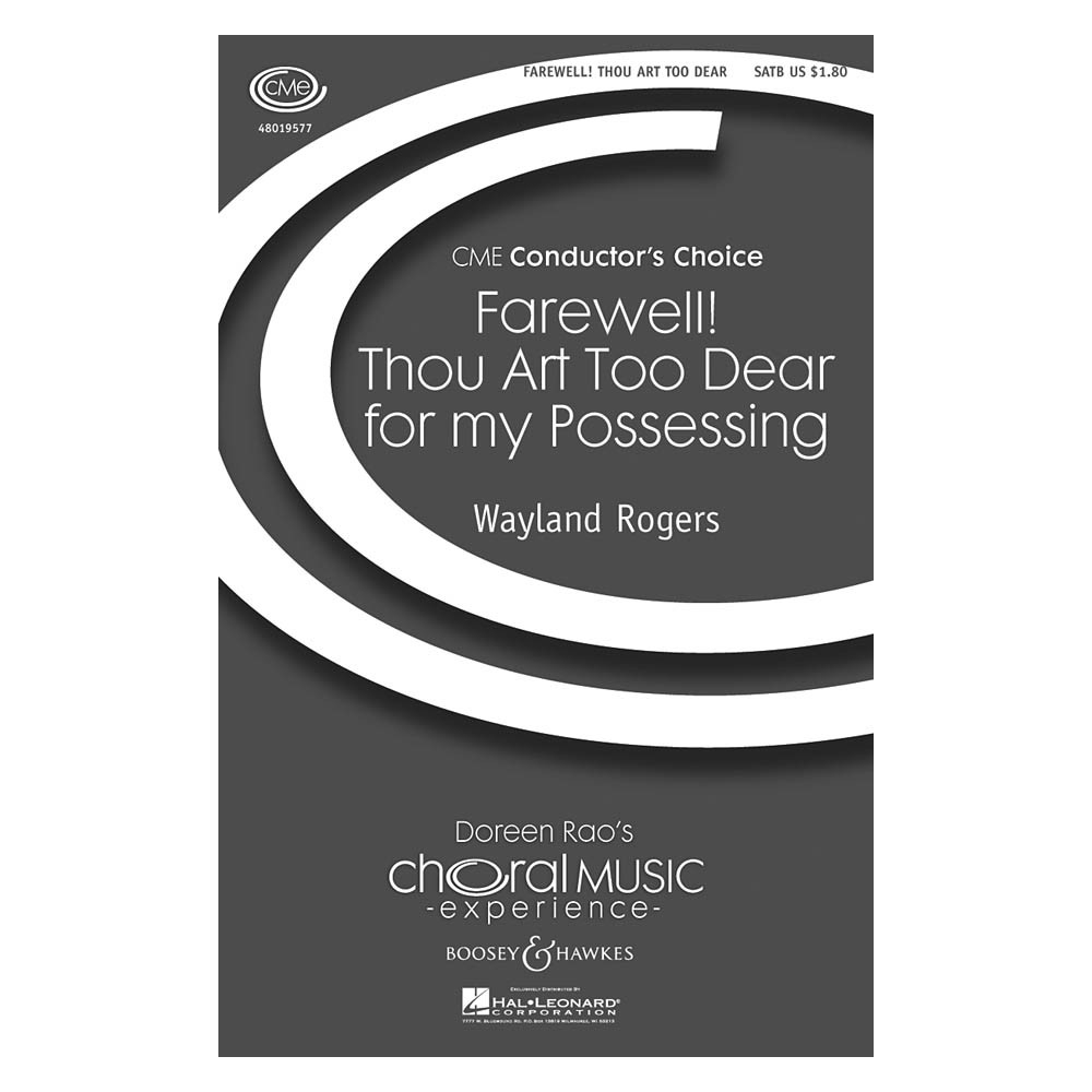 Rogers, Wayland - Farewell Thou art too dear for my possessing