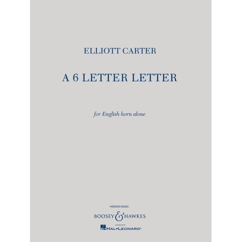Carter, Elliott - A 6...