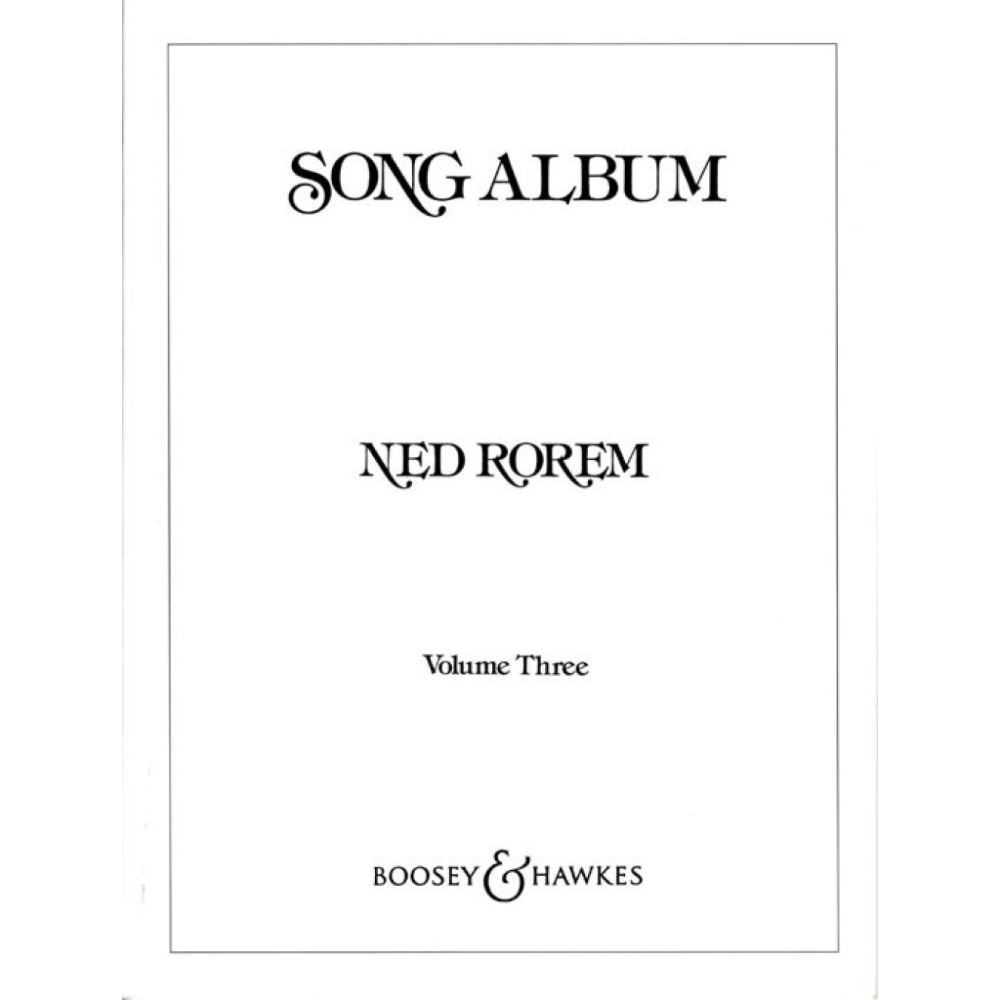 Rorem, Ned - Song Album   Vol. 3