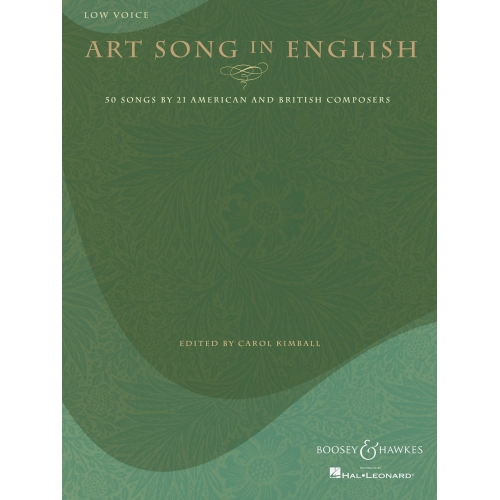 Art Song in English - 50 Songs by 21 American and British Composers