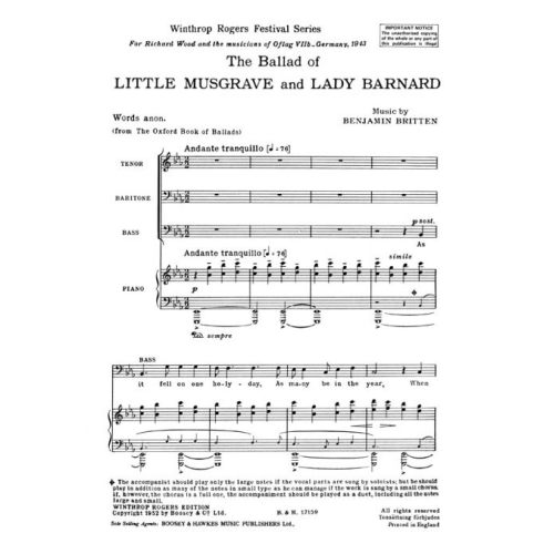 Britten, Benjamin - The...