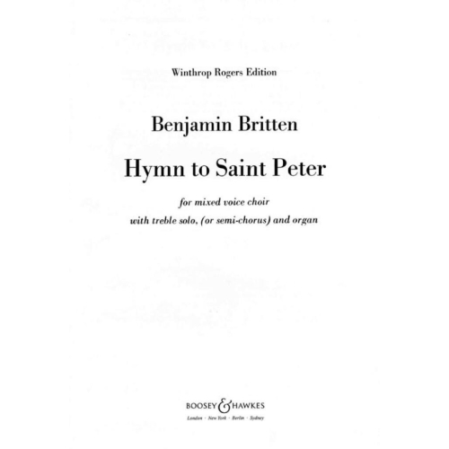 Britten, Benjamin - Hymn to Saint Peter op. 56a