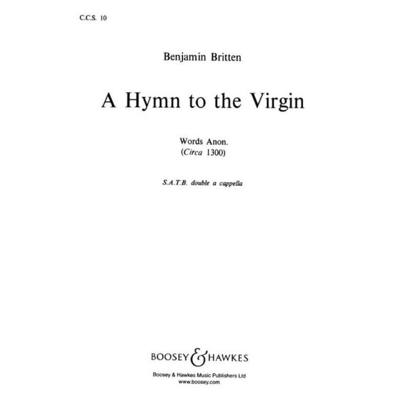 Britten, Benjamin - A Hymn to the Virgin No. 10
