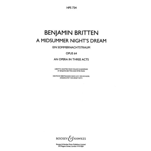 Britten, Benjamin - A Midsummer Nights Dream op. 64