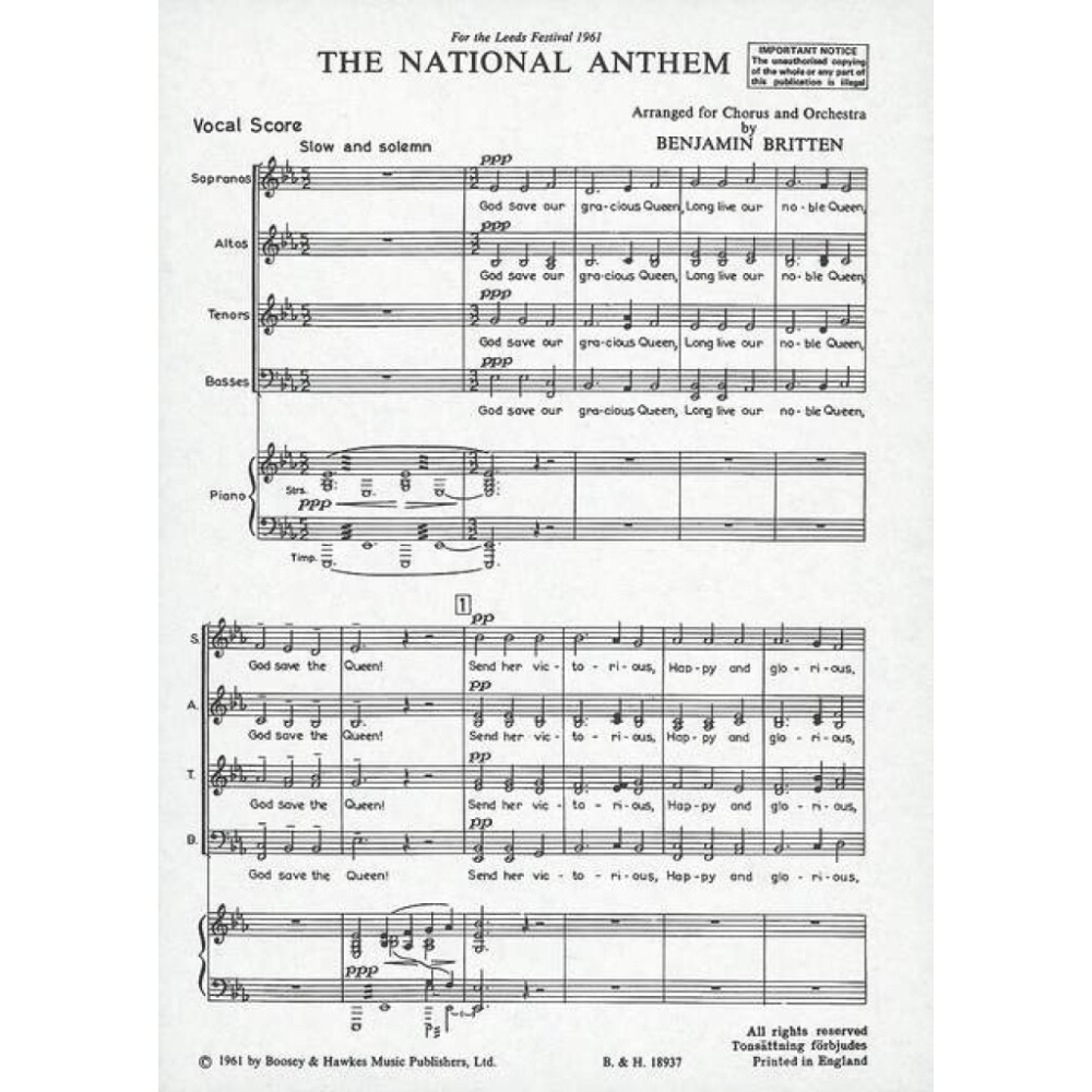 Britten, Benjamin - The National Anthem 