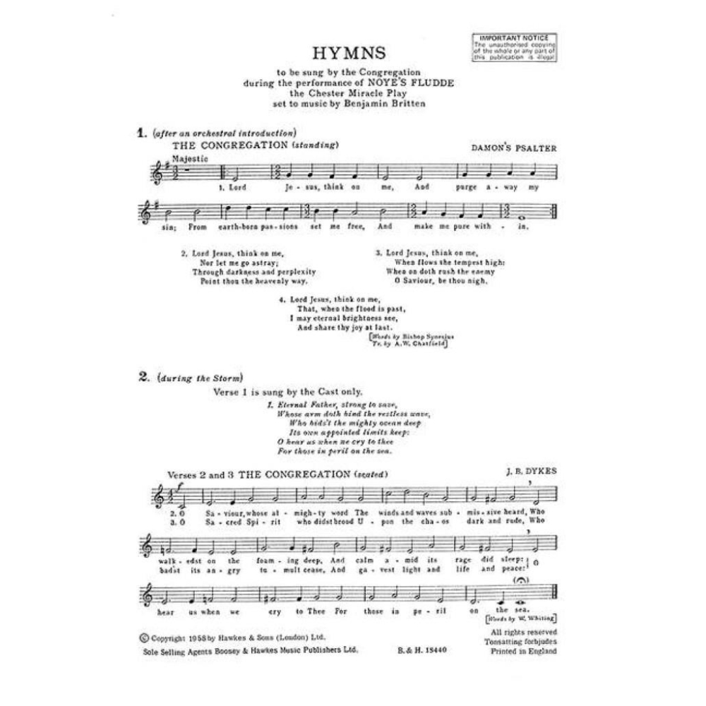 Britten, Benjamin - Noye's Fludde op. 59 