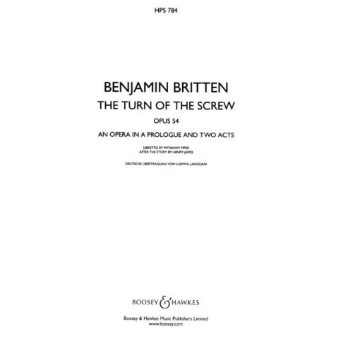 Britten, Benjamin - The Turn of the Screw op. 54