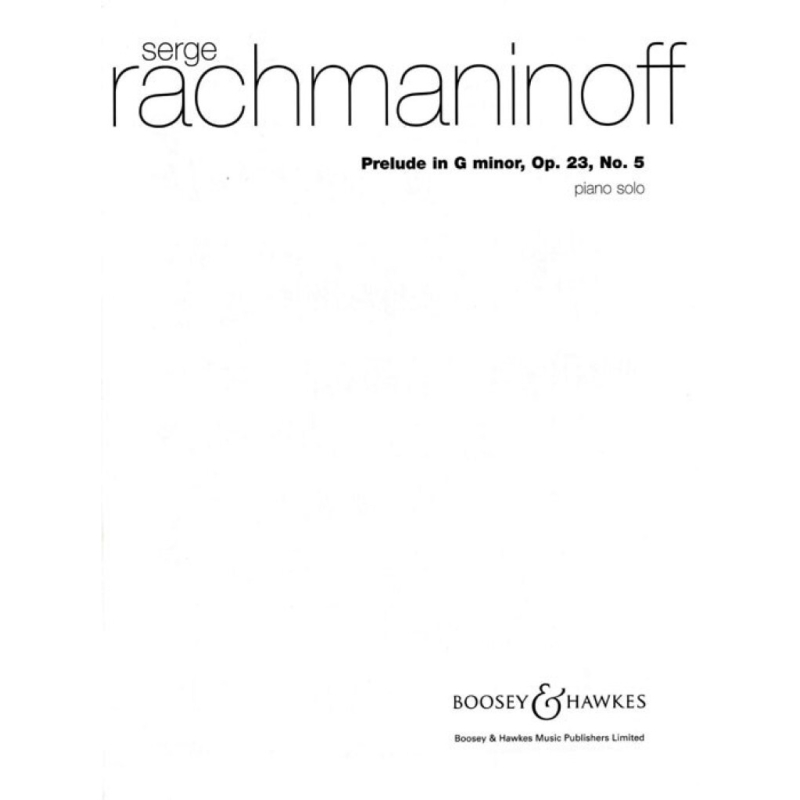 Rachmaninoff, Sergei Wassiljewitsch - Prelude in G minor op. 23/5