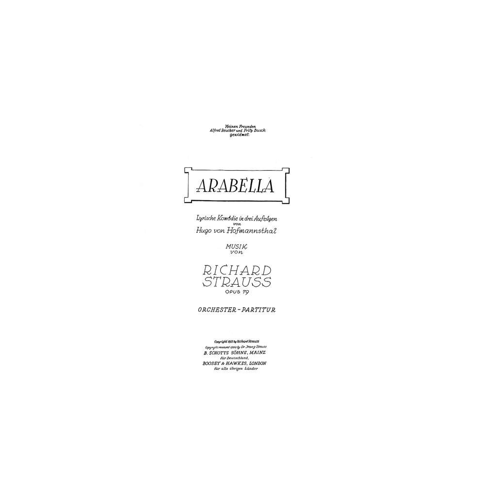 Strauss, Richard - Arabella op. 79 