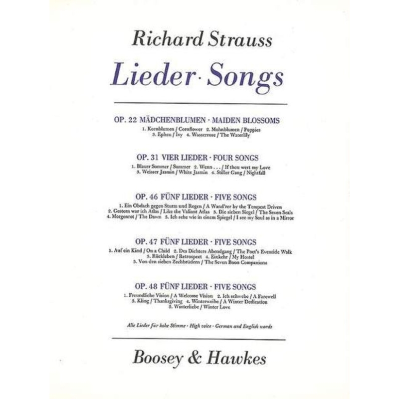 Strauss, Richard - Drei Hymnen op. 71/2 