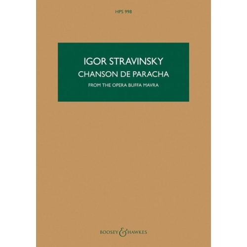 Stravinsky, Igor - Chanson...