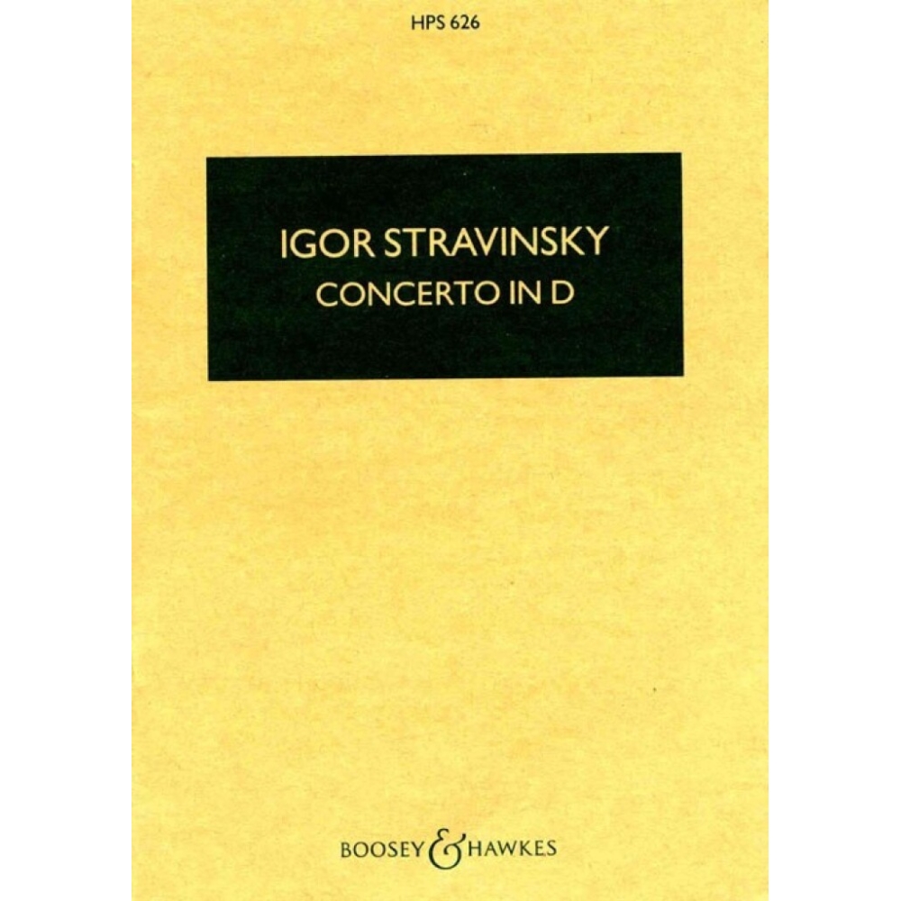 Stravinsky, Igor - Concerto in D