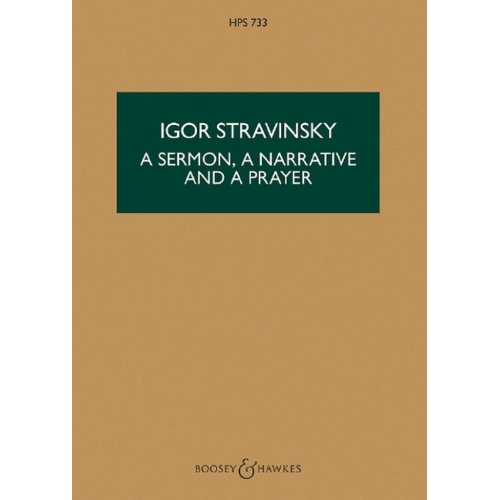 Stravinsky, Igor - A Sermon, a Narrative and a Prayer