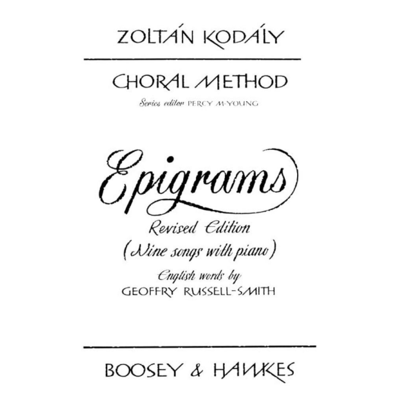 Kodály, Zoltán - Choral Method Vol. 13/1