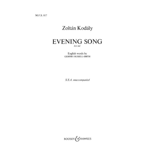 Kodály, Zoltán - Evening...