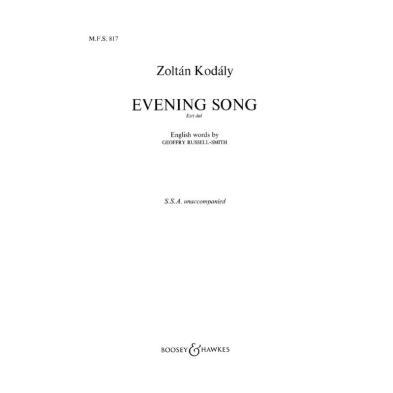 Kodaly, Zoltan - Evening Song