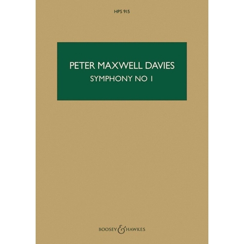 Maxwell Davies, Sir Peter - Symphony No. 1 HPS 915