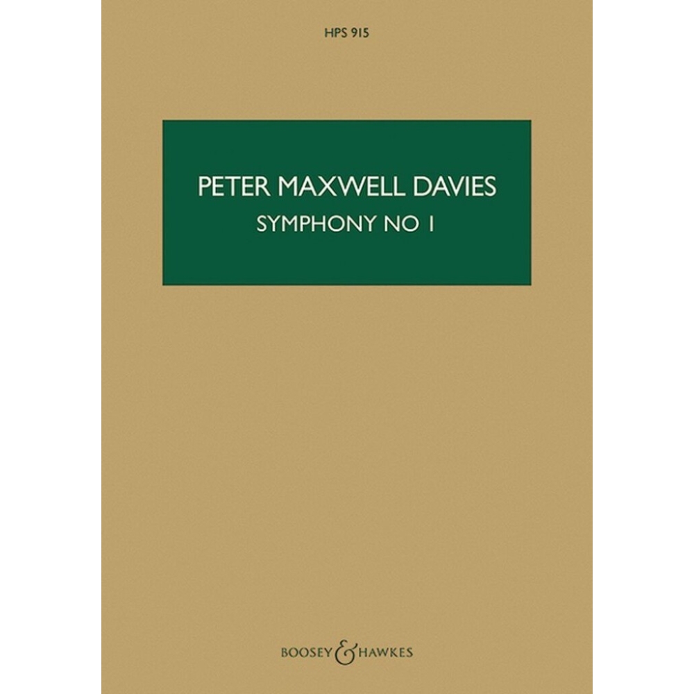 Maxwell Davies, Sir Peter - Symphony No. 1 HPS 915