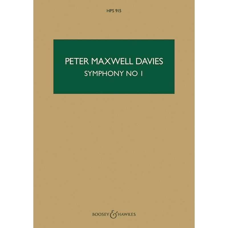 Maxwell Davies, Sir Peter - Symphony No. 1 HPS 915