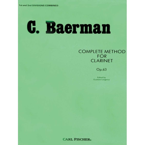 Baerman Complete Method for Clarinet, Op. 63 Parts 1& 2