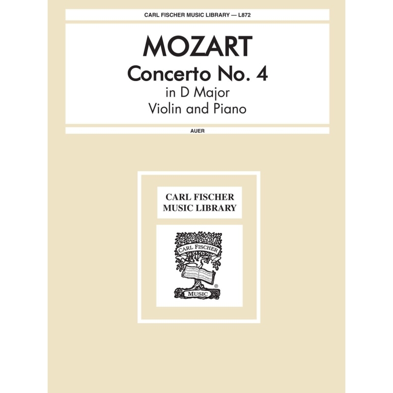 Mozart, Wolfgang Amadeus - Concerto No. 4 In D Major, K. 218