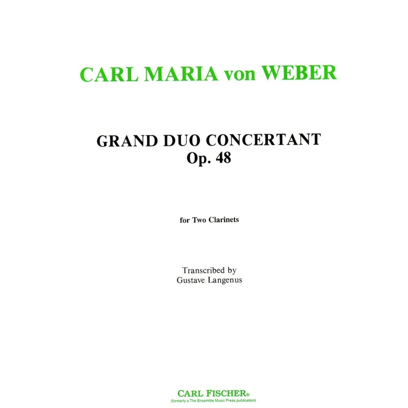 Weber, Carl Maria von - Grand Duo Concertant op. 48 