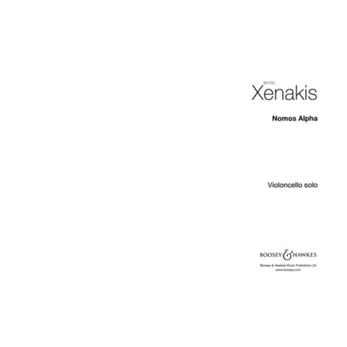 Xenakis, Iannis - Nomos Alpha 