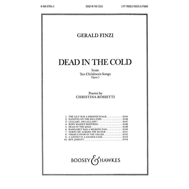 Finzi, Gerald - Ten Children's Songs op. 1/5 