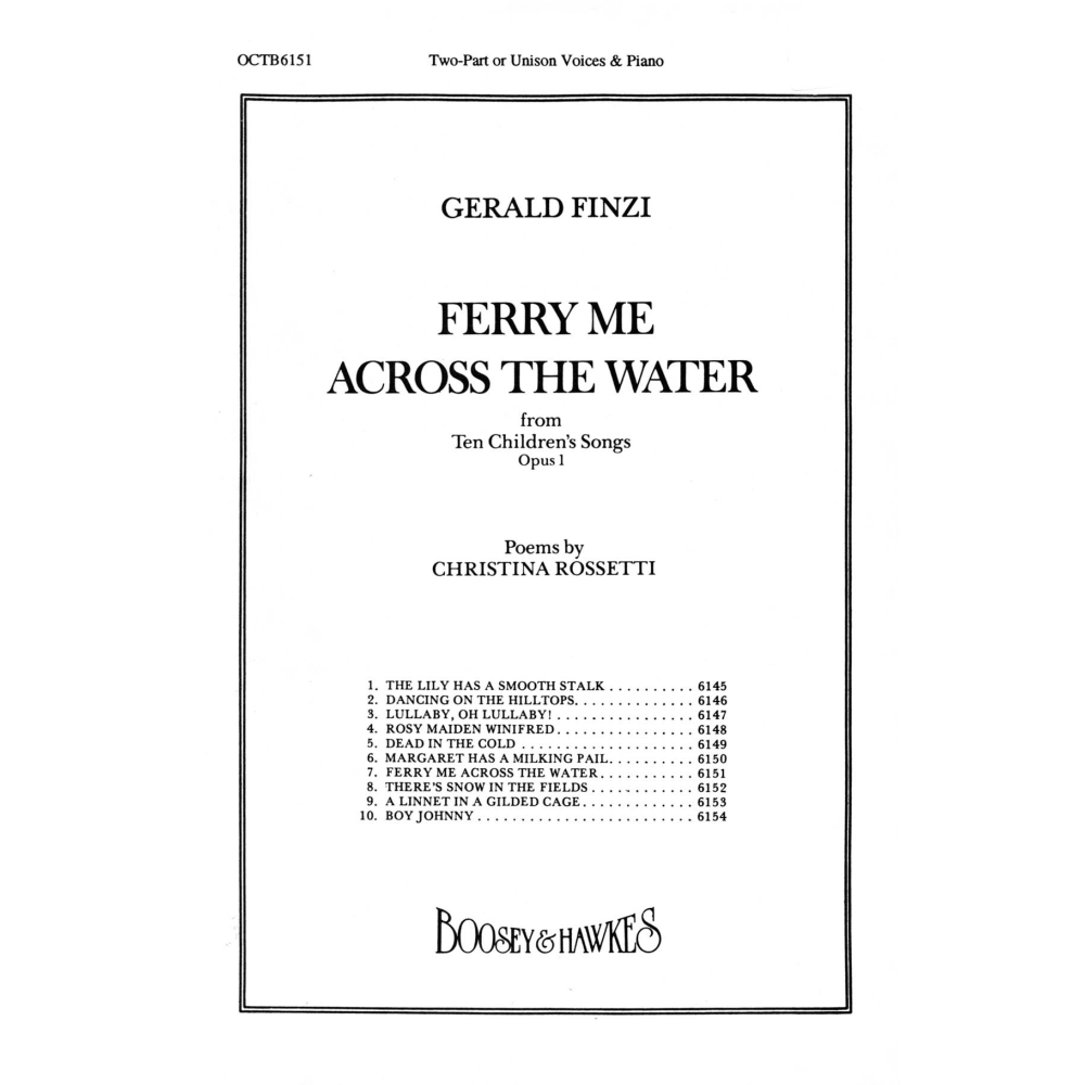 Finzi, Gerald - Ten Children's Songs op. 1/7 