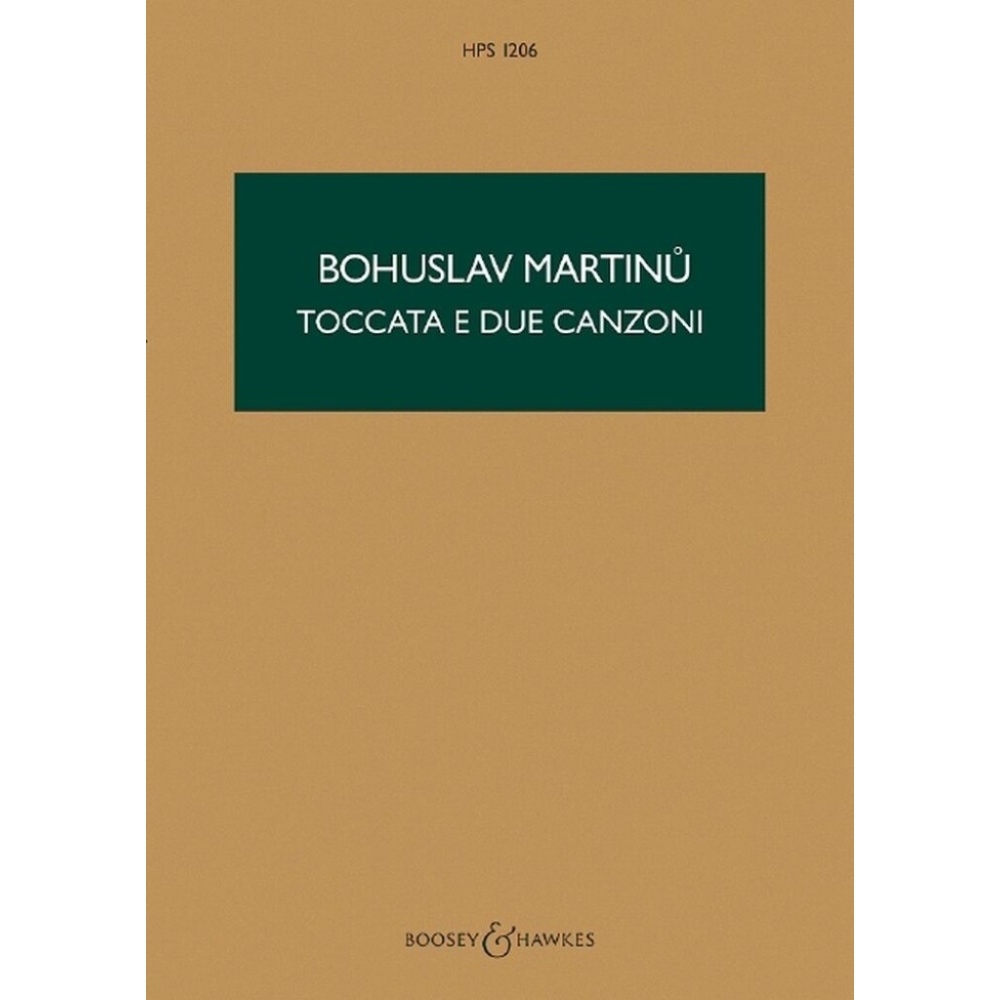 Martinu, Bohuslav - Toccata e due Canzoni  H 311