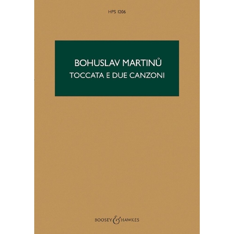 Martinu, Bohuslav - Toccata e due Canzoni  H 311