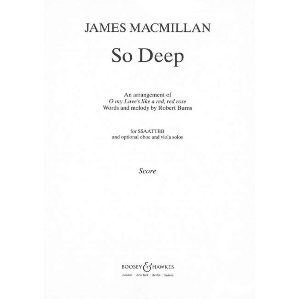 MacMillan, James - So Deep 