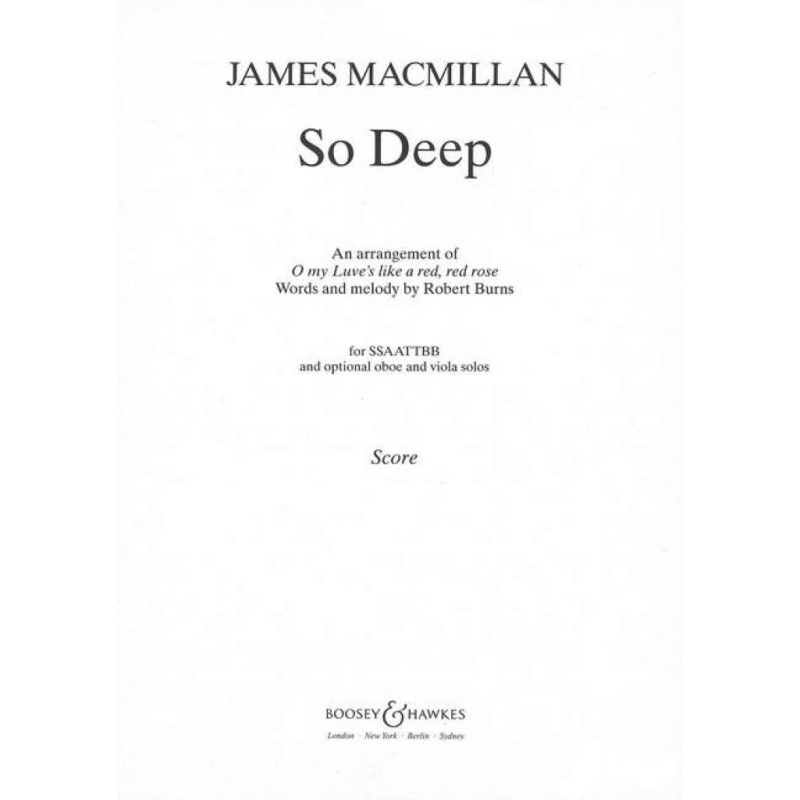 MacMillan, James - So Deep