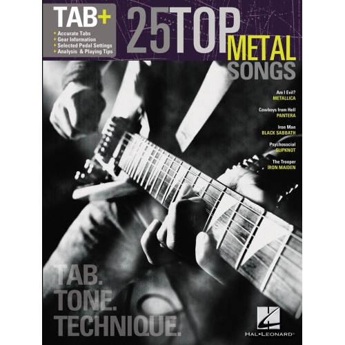 25 Top Metal Songs - Tab. Tone. Technique.