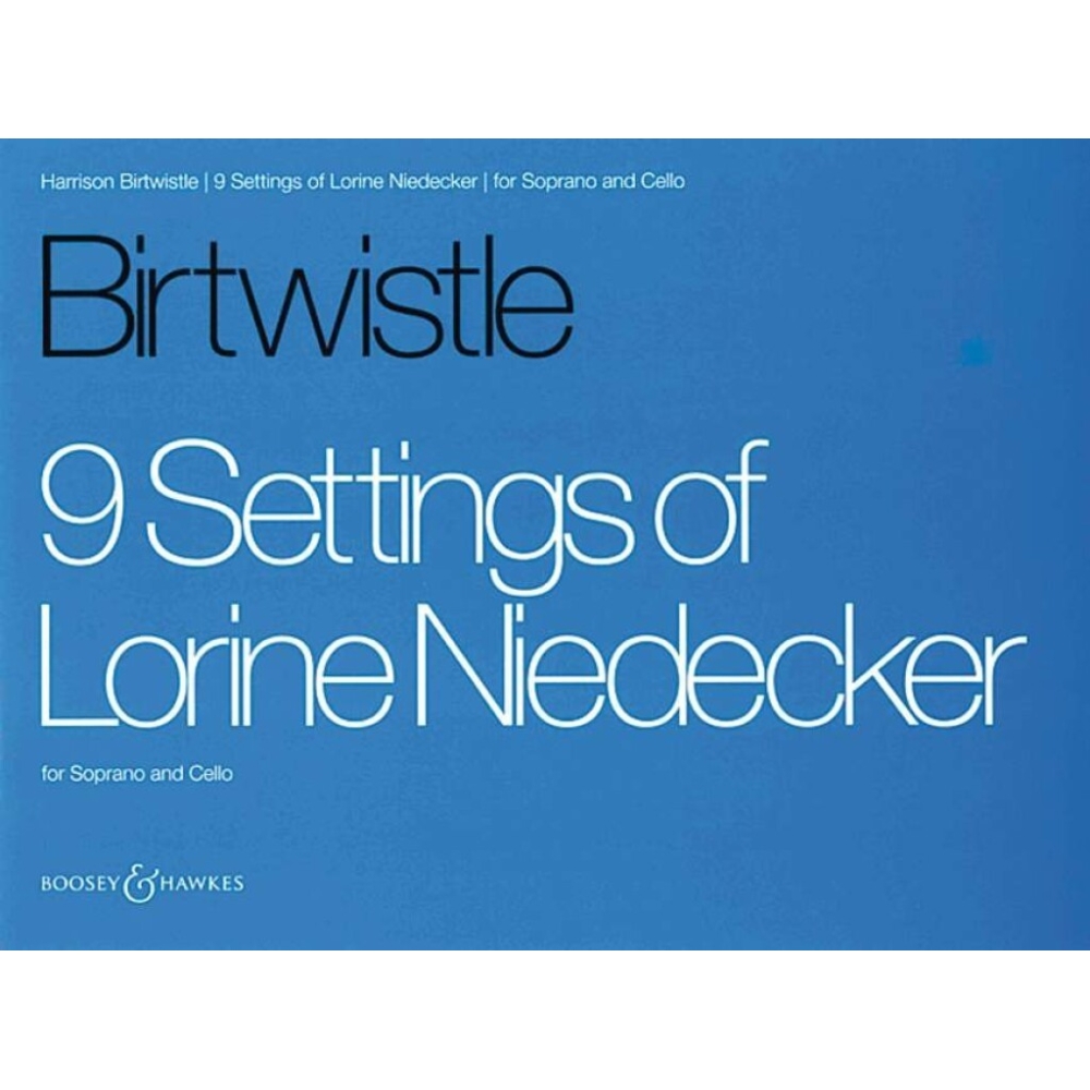 Birtwistle, Sir Harrison - 9 Settings of Lorine Niedecker