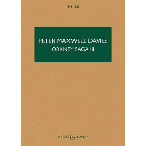 Maxwell Davies, Sir Peter - Orkney Saga III