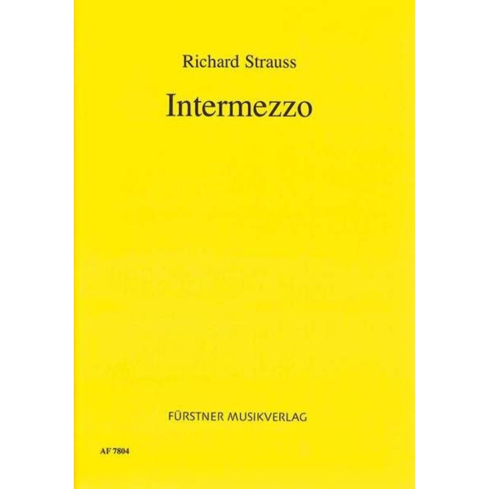 Strauss, Richard - Intermezzo op. 72 